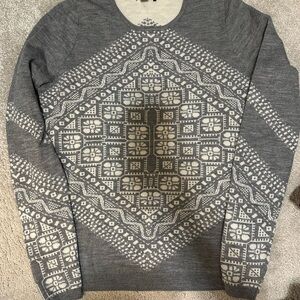 Gray Patterned Women’s Sweater